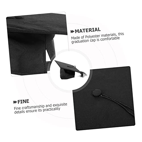 Tehaux Graduation Cap Negras Para Hombres Black Gown For Women Black Top Hat 2023 Graduation Cap Graduation Doctorial Hat Grad Hat With 2023 Year Charm Graduation Cap Toppers Man #TOP7