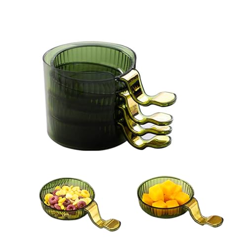 CBS BSH - Cuencos pequeños para salsas reutilizables, mermeladas y cremas (verde)