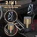 Phone Holders for Your Car, 2 in 1 Universal Cup Holder Expander Adjustable Base with Phone Mount, Long Arm with 360°Rotation Cup Holder Phones Mount for Car Compatible with All Smartphones