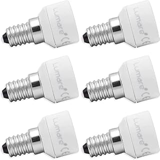 Lumare Lamp Base Adapter from E14 to GU10 | Lamp Socket Converter | Lamp Holder Ultra Slim, Heat-Resistant Ceramic Base | CE Tested | Safe to Use | Set of 6