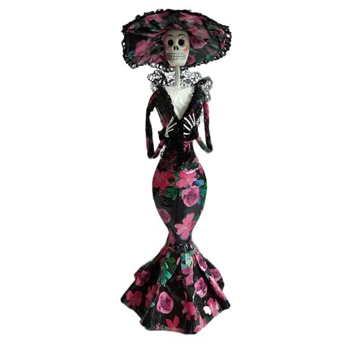 La Mejor Recopilación de Papel maché para comprar online. 42 Mi Tonala | Catrina Decorativa hecha de Papel Mache 35 cm