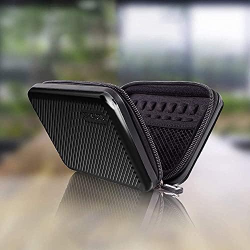 Duronic Hard Drive Case HDC3 /BK | BLACK | Portable ALUMINIUM Storage Pouch for External Hardrive & Cables | Lightweight & Protective |Suitable for Western, Toshiba, Buffalo, Hitachi, Seagate, Samsung