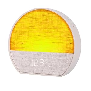 Emerson Sunrise SmartSet Dual Alarm Clock with Nature Sounds and White Noise, Dimmable 8-Color LED Display, Bluetooth Speaker, 4 Soothing Sounds, 2 Alarm Sounds, LED Dot Matrix Clock Display