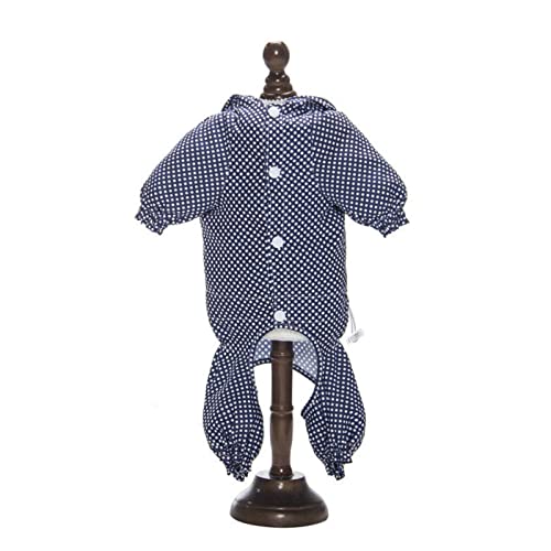 Wiopfdubsv Dog Raincoat Korean Style Polka Dot Puppy Pet Raincoat With Hood Pet Dog Waterproof Jumpsuit Poncho For Puppy Medium-Sized Dog #TOP21