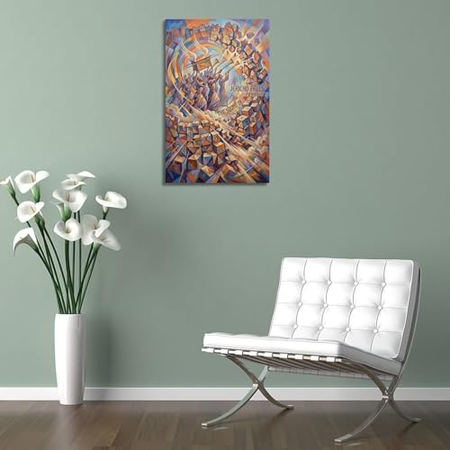 OLYHTR Poster religieux de la Bible sacrée La chute de Jéricho - Impression sur toile moderne - Décoration murale idéale pour famille, cave, salle de jeux, chambre de garçons et de filles - 30 x 45 cm – vue 5