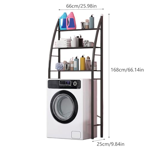 Meuble rangement machine à laver avec tablettes modulables et stables - 3