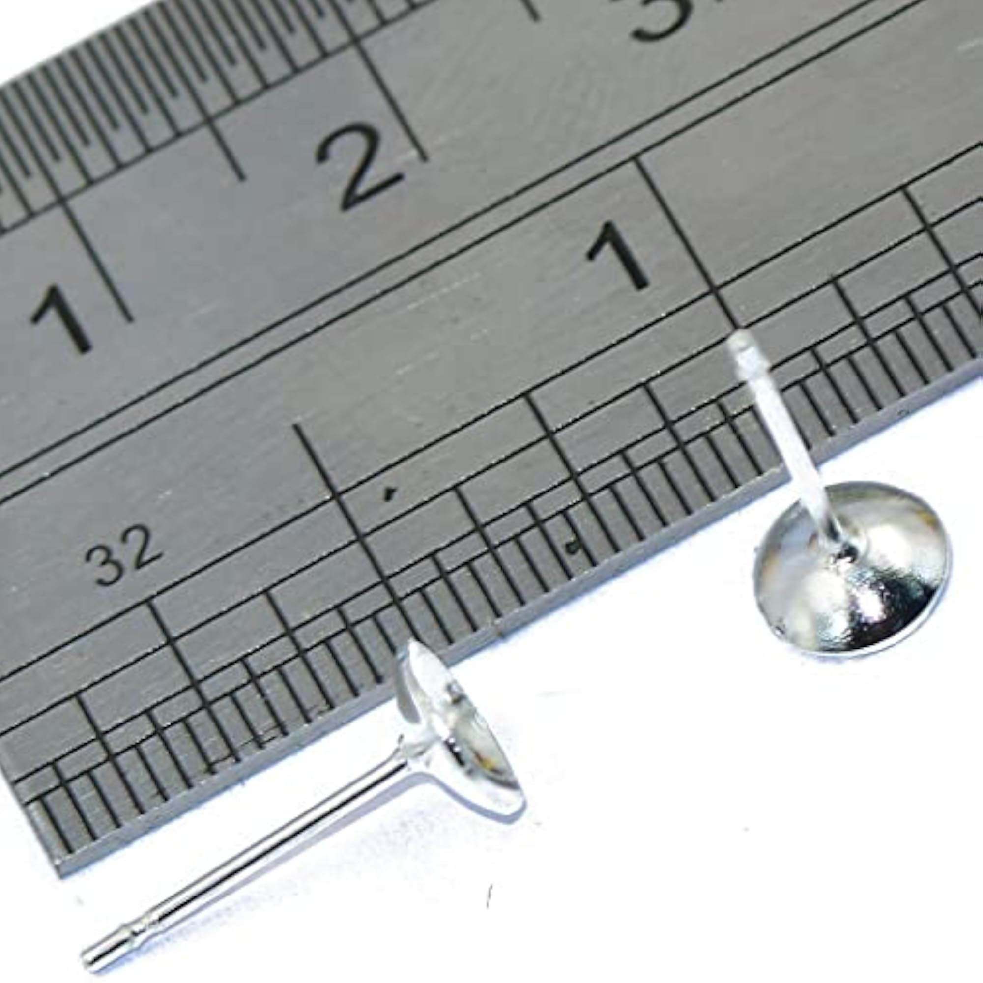 20 pcs Earring Earstud Post Pin Flat-Pad Findings