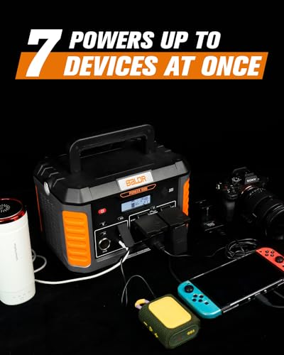 BALDR 1000W Power Station, 808Wh, 18.5 lbs Portable Lightweight Solar Generator with AC Outlet, Multiple Ports for Camping, Home Backup.