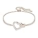 Produktbild Swarovski Lovely Armband für Frauen, weißes Kristall, rotgold glänzendes Finish