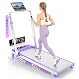 Walking Pad Treadmill with 15% Incline & Adjustable Height, 4 in 1 Walking Pad with Handle Bar, 3.5HP Foldable Under Desk Treadmill, Portable Treadmills for Home 350LBS, APP & Remote Control