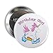 CafePress Rainbow Unicorn Birthday Girl 2.25 Button 2.25