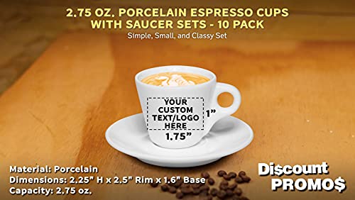 Custom-Espresso-Cups-with-Saucer-275-oz-Set-of-10-Personalized-Bulk-Pack-Perfect-for-Espresso-Tea-Other-Beverages-White