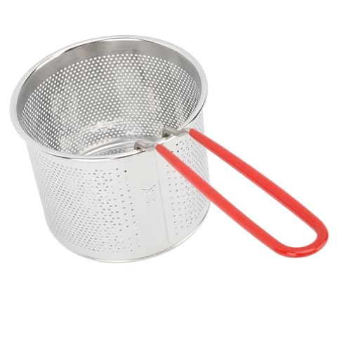 Porta papas fritas de acero inoxidable, cesta resistente a altas temperaturas para freidoras, cestas con mango para cocina (12 cm / 4,72 pulgadas) miniatura 7
