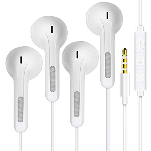 2PACK 3.5mm Earbuds Wired Headphones Noise Isolating Earphones Volume Control & Built-in Microphone Compatible with iPhone/Samsung/Android/MP3/MP4 2PACK 3.5mm Earbuds Wired Headphones Noise Isolating Earphones Volume Control & Built-in Microphone Compatible with iPhone/Samsung/Android/MP3/MP4