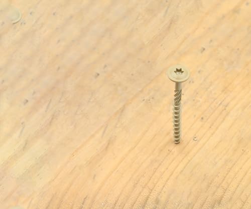 Tornillos de construcción Lag, Tornillos para terraza T30, #14 x 5 pulgadas, Tornillos estructurales para madera, paquete de 50 miniatura 5