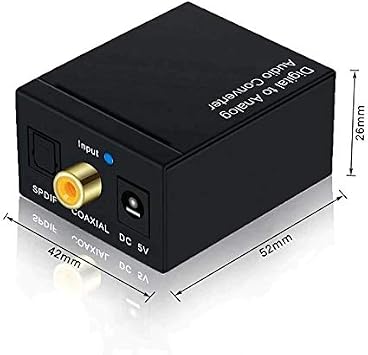 Alfais 5057 Dijital To Analog Optik Ses Tos Çevirici Dönüştürücü Adaptör, 3.5mm