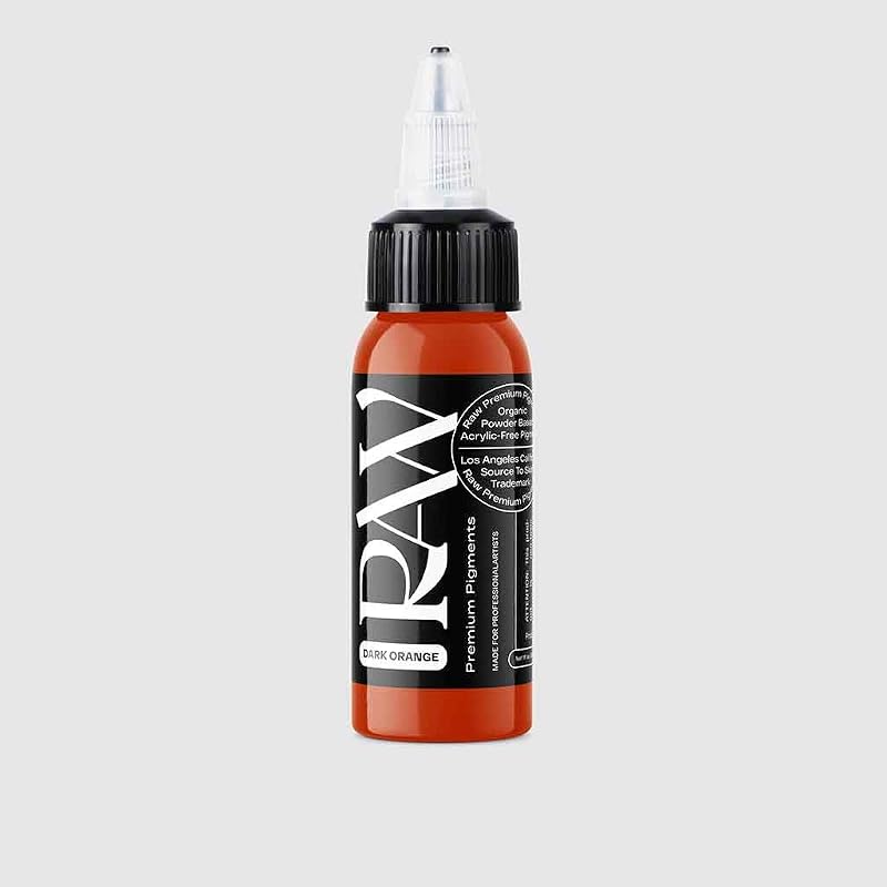 Raw Tinta para Tatuagem Dark Orange, 30 mL