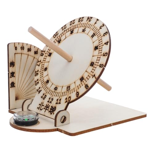 Toyvian DIY Scientific Sundial Models Clock Set