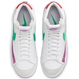 Nike Buty do koszykówki damskie, Biały/zielony stadion, 44.5 EU