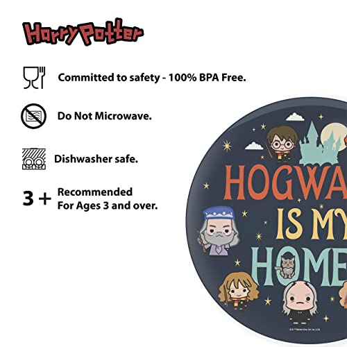 Zak Designs Harry Potter Hogwarts Is My Home Dinnerware Set Includes Plate And Bowl, Made Of Durable Melamine And Perfect For Kids (2-Piece Set, Bpa-Free) #TOP1