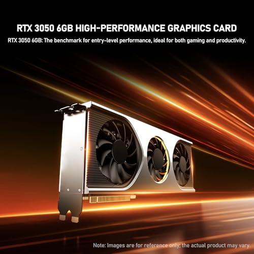 AESNO Gaming PC Ryzen 7 5700X RTX 3050 6G Desktop Computer Towers (White)