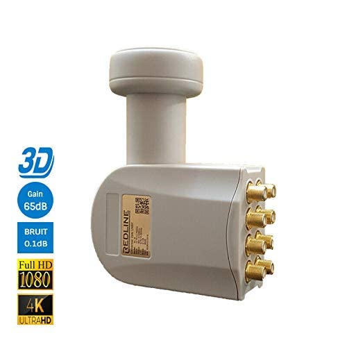 LNB OCTO High Gain 65 DB - Fact. Bruit 0,1DB Full HD 4K TNTSAT Astra FRANSAT