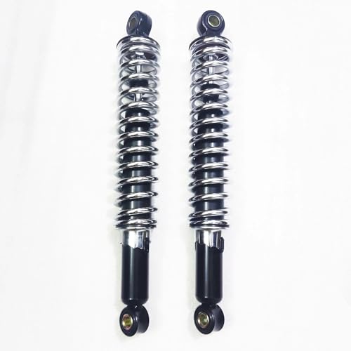 Amortisseurs moto argentés 340mm 345mm avec suspension arrière robuste