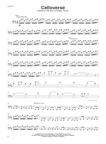 2Cellos - Sheet Music Collection (Selections From Celloverse, In2ition & Score): Noten, Sammelband für Cello (Cello Recorded Versions)