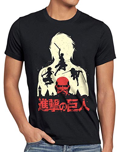 style3 Titan Fight Camiseta para Hombre T-Shirt Aot on Attack, Talla:M