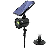 Solar Laser Lights - [Upgraded Version] Solar Christma s Lights Red Green Dancing Lights Waterproof Outdoor Laser Lights Projector with for Holiday, Party, Wedding, Disco By DAMON Style