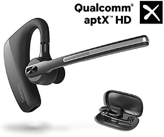 Bluetooth Headset 5.0, aptX HD 16 Hrs Talktime Bluetooth Earpiece, Noise Cancelling Mute