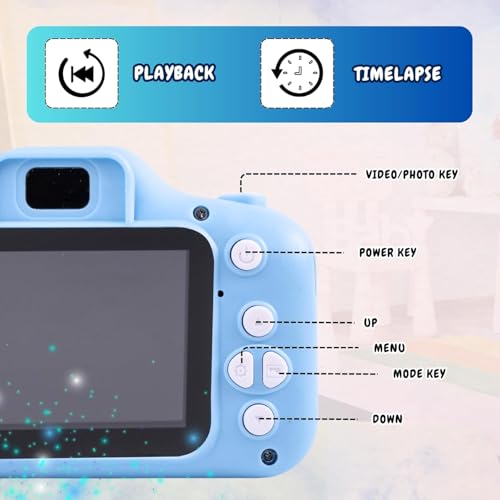 Image of BuyLuxe Mini Camera for Boys & Girls | HD Digital Kids Camera with Video Recording, Photo Capture, Rechargeable Battery | Lightweight & Portable Toy Camera for Kids