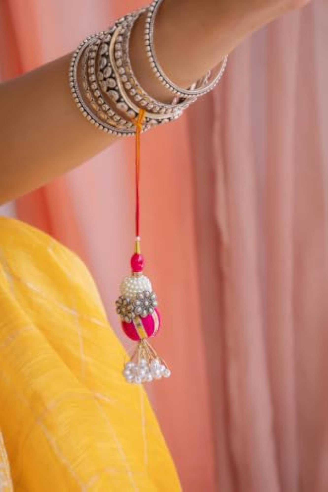 Women's 925 Sterling Silver Mini Flower Toe Ring Lumba Rakhi