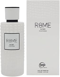 ROME IVORY Pour Homme Eau De Parfum for Men, Oriental Scent, 3.4 Fl Oz, Spray, Paraben Free