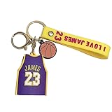 Generic Lebron James Jersey Basketball Silicone 3D keychain (Purple), Small