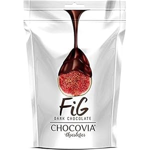 Chocovia Vijgen bedekt met pure chocolade – 3 x 120 gram