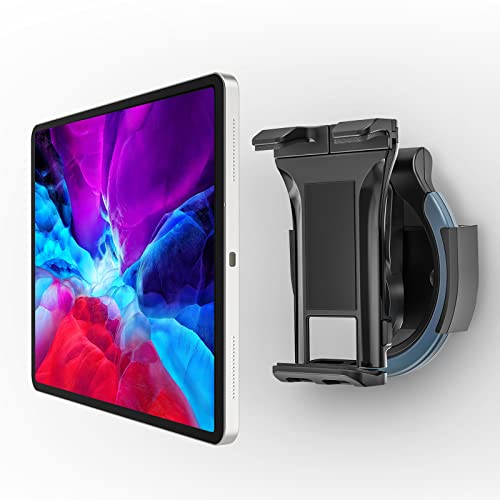 Padwa Lifestyle 360° Drehbare Tablet-Wandhalterung mit Ladestelle – Universal für 4,7'-11' Tablet/Smartphone, Wandfreundlich für Küche/Badezimmer/Schlafzimmer, Anti-Rutsch & Stabil