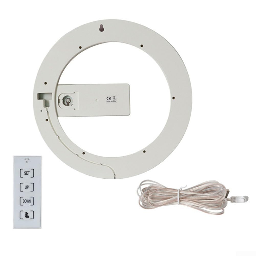 SPORTARC Horloge murale élégante à affichage numérique LED miroir creux design réglable 7 couleurs lumière télécommande