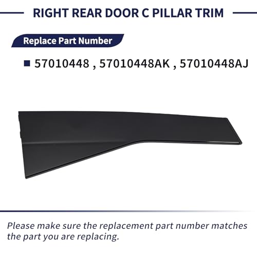 Embellecedor de panel de pilar C derecho exterior resistente para Grand Cherokee 3