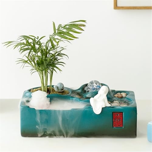 Fuente de sobremesa relajante china con agua circulante para decoracion 6