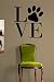 Love Dog Paw Print Quote Decal Sticker Wall Vinyl Art Animal Cute by Boop Decals
