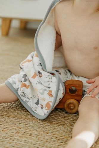 Image of Copper Pearl Hooded Bath Towels Premium Knit /Terry Cloth Baby Towels with Hood, Pockets, and Cool Designs - Great to Gift and Make Bath Time Fun - Baby Bath Towel, Rufus
