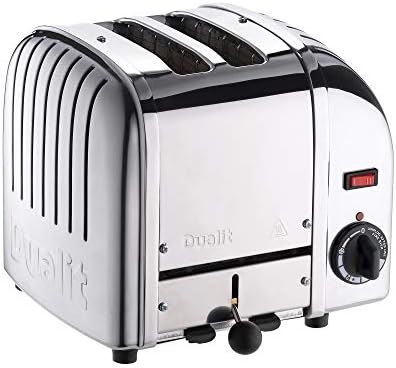 Dualit Classic 4 Slice Vario Toaster - Stainless Steel, Hand Built-In The UK - Replaceable ProHeat elements - Heat Two or Four Slots, Defrost Bread, Mechanical Timer - Replaceable Parts - 47450