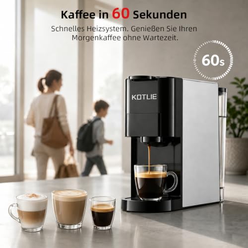 Foto von KOTLIE 513K Kaffeemaschine für Kapseln, Schwarz