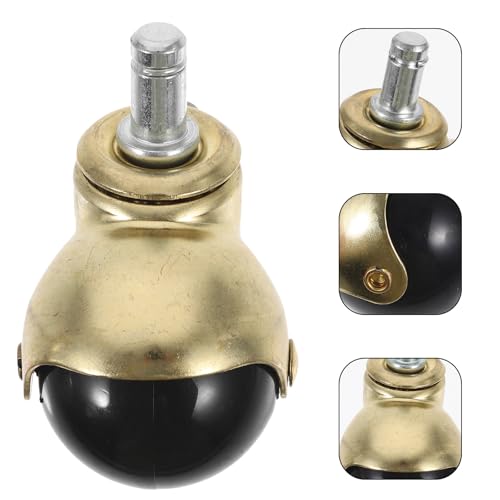 Roulettes en Pp et Acier BETOOKY : Lot de 5 Roues Fixation Tige