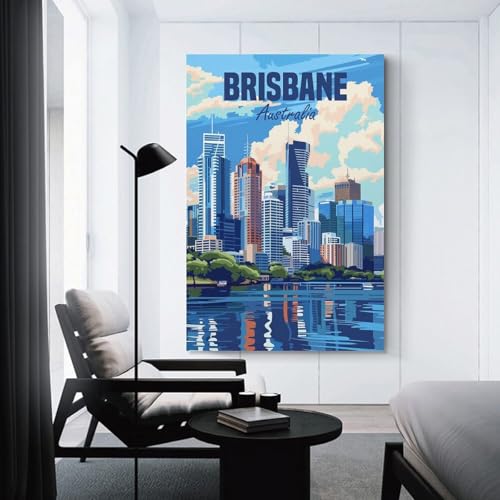 Brisbane Australia Tableau Sur Toile Salon Salon Moderne Impression Grand Format