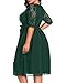 Pinup Fashion Emerald Green Dress Women Plus Size Bridesmaid Wedding Guest Short Prom Semi Formal Lace Chiffon Midi Dress
