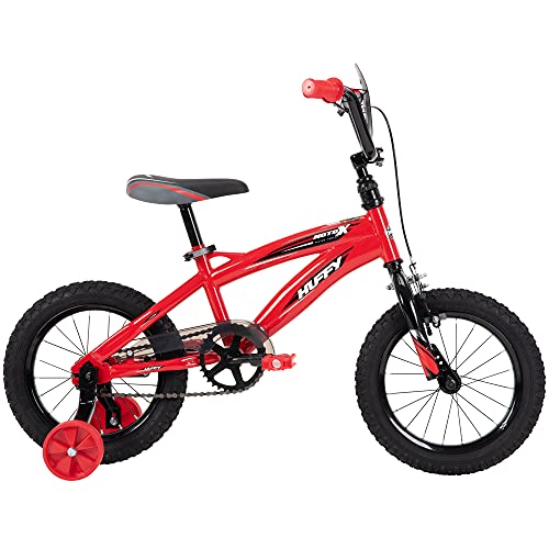 Huffy Kid Bike, Moto X, Fast Assembly Quick Connect, 14" Gloss Red #TOP2