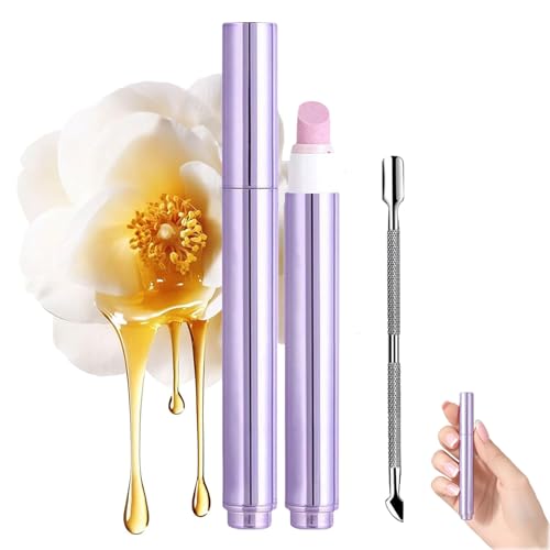 Stylo repousse-cuticules en céramique, nouveau stylo à huile pour ongles 3 en 1 amélioré (2025), crayon à cuticules, repousse-huile, pour ongles incarnés (1pcs)