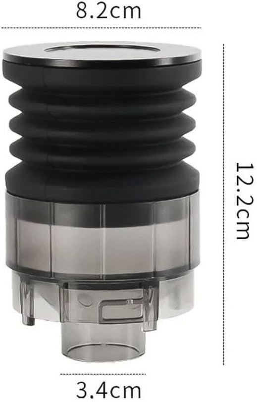 Silicone Coffee Grinder Bellow Funnel,with Aluminium Lid,for Cleaning and Collecting Grounds Compatible,for Baratza Sette 270 BG30 Bean Grinder Black Easy Pump Residue-Removal